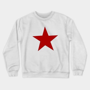 Stitched Star Design Crewneck Sweatshirt